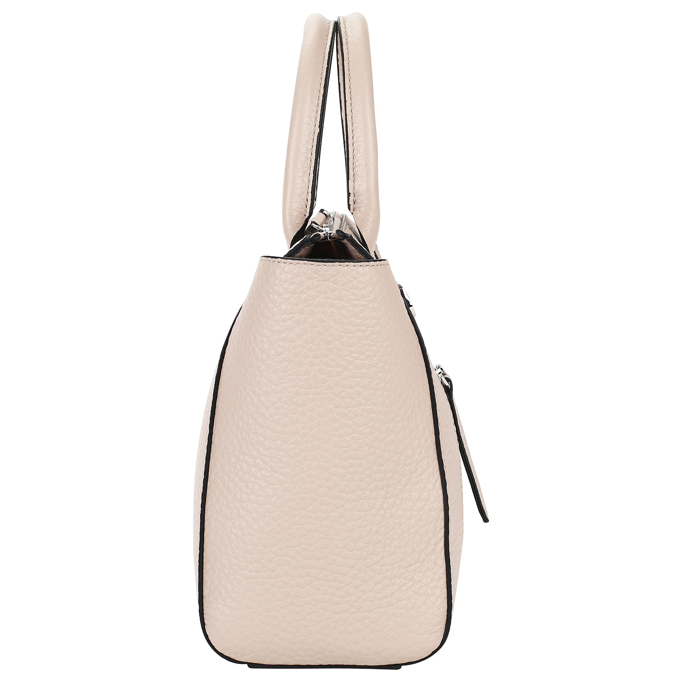 Бежевая кожаная сумка Chatte Marseille