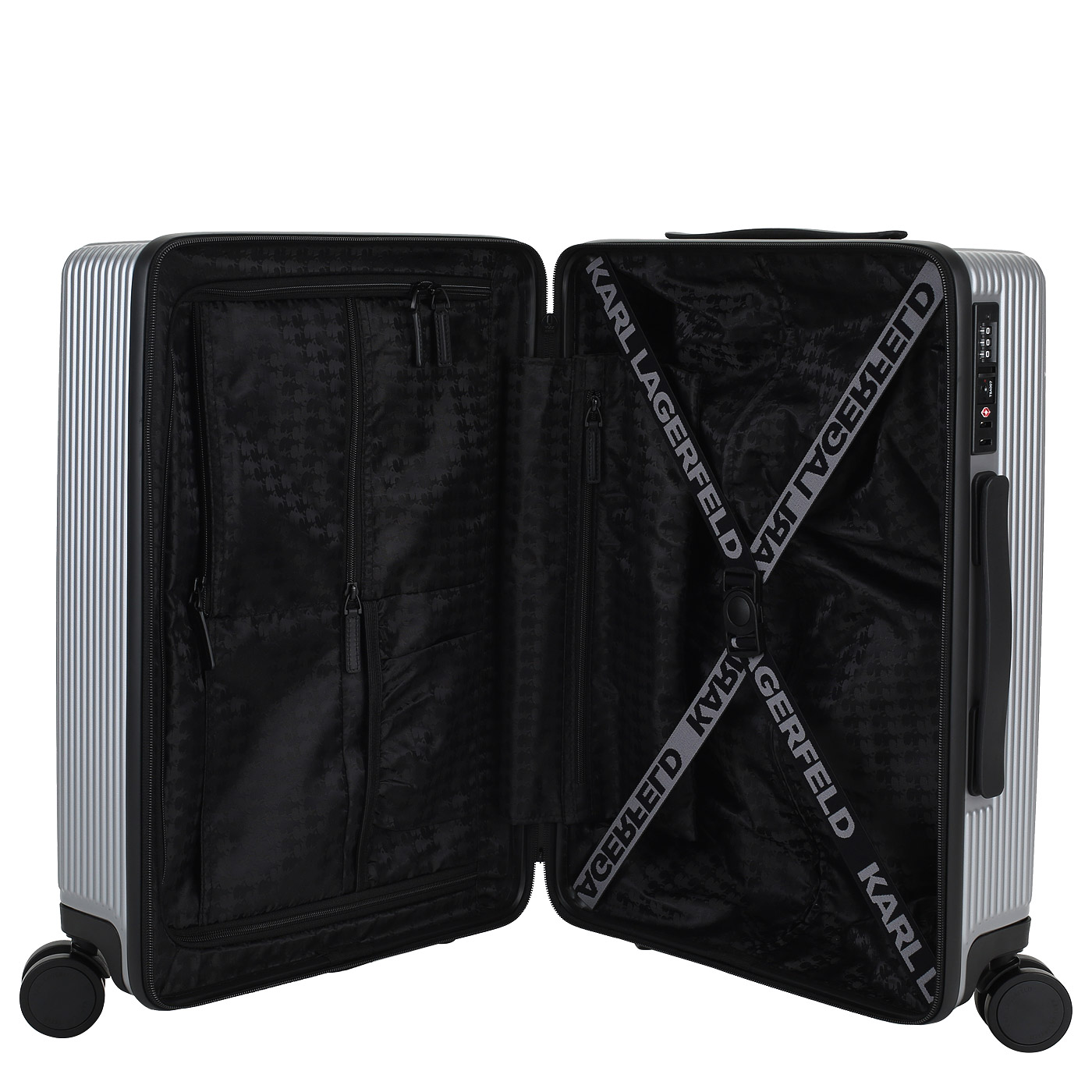 Чемодан маленький S из поликарбоната Karl Lagerfeld Ikonik 2.0