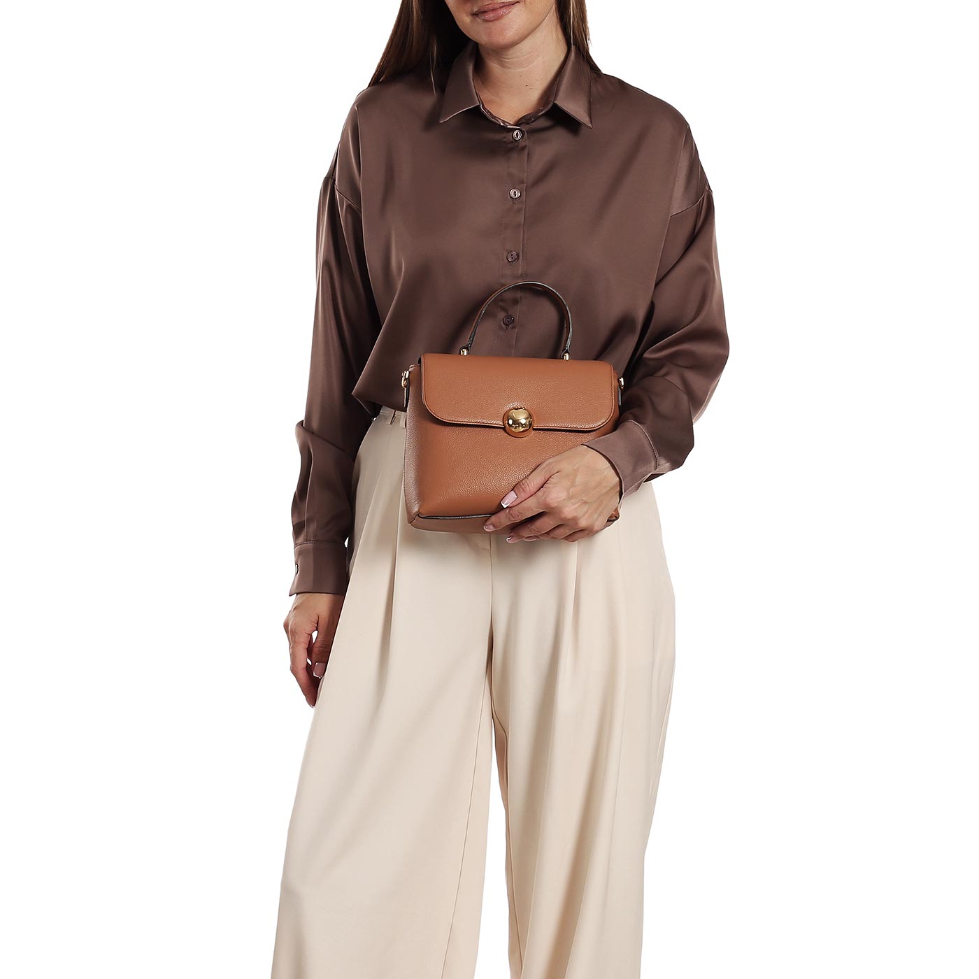 Кожаная сумка Furla Moonlight