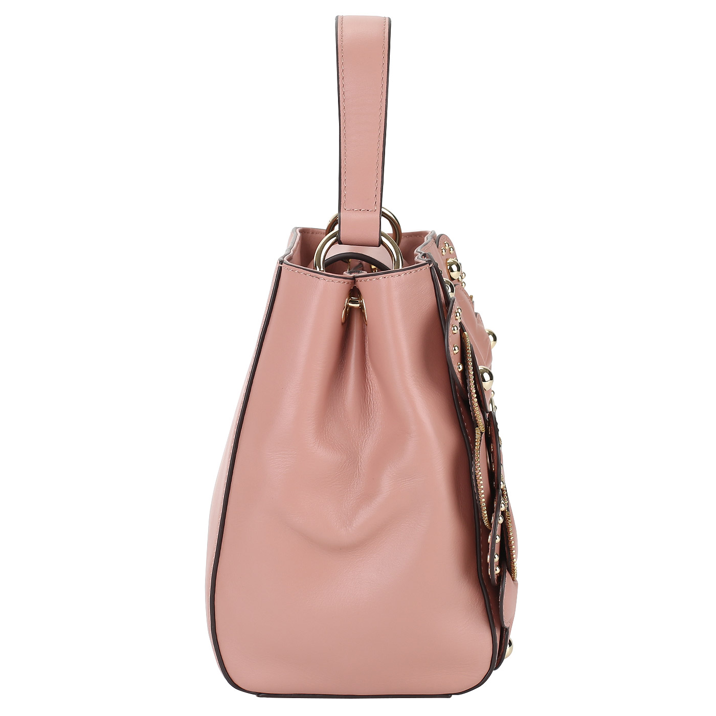 Женская сумочка из натуральной кожи Love Moschino Heart Rouge