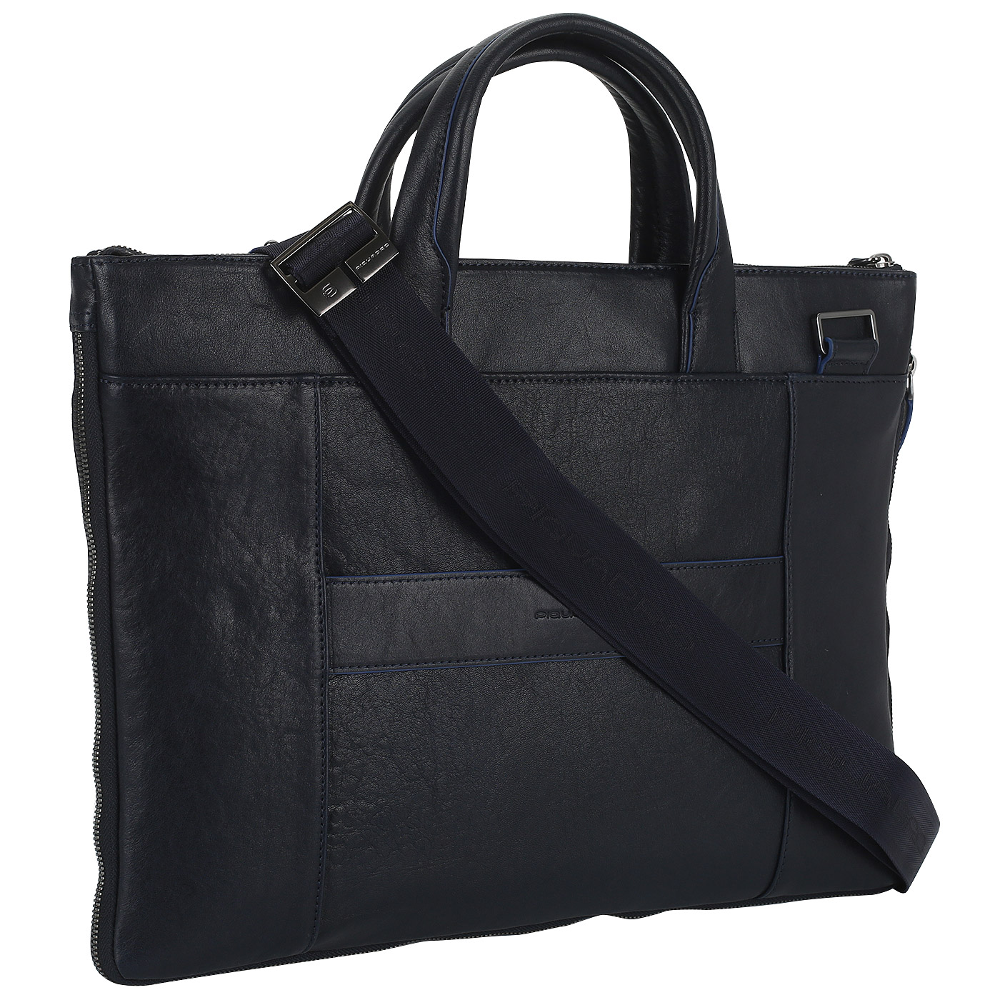 Деловая кожаная сумка Piquadro Blue square special