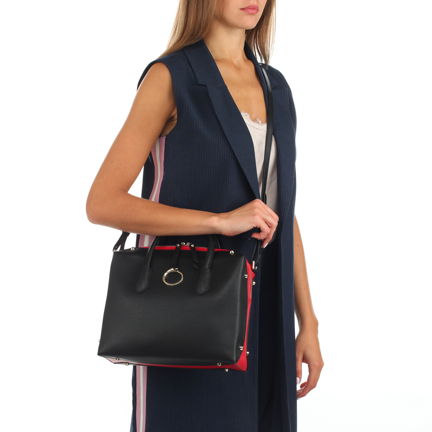 Классическая сумка на молнии Cavalli Class Diva