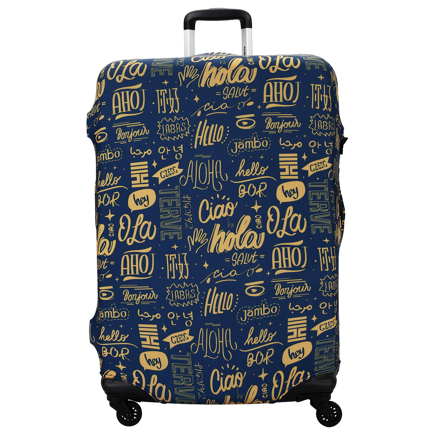 Чехол для чемодана Eberhart Blue Orange Hello