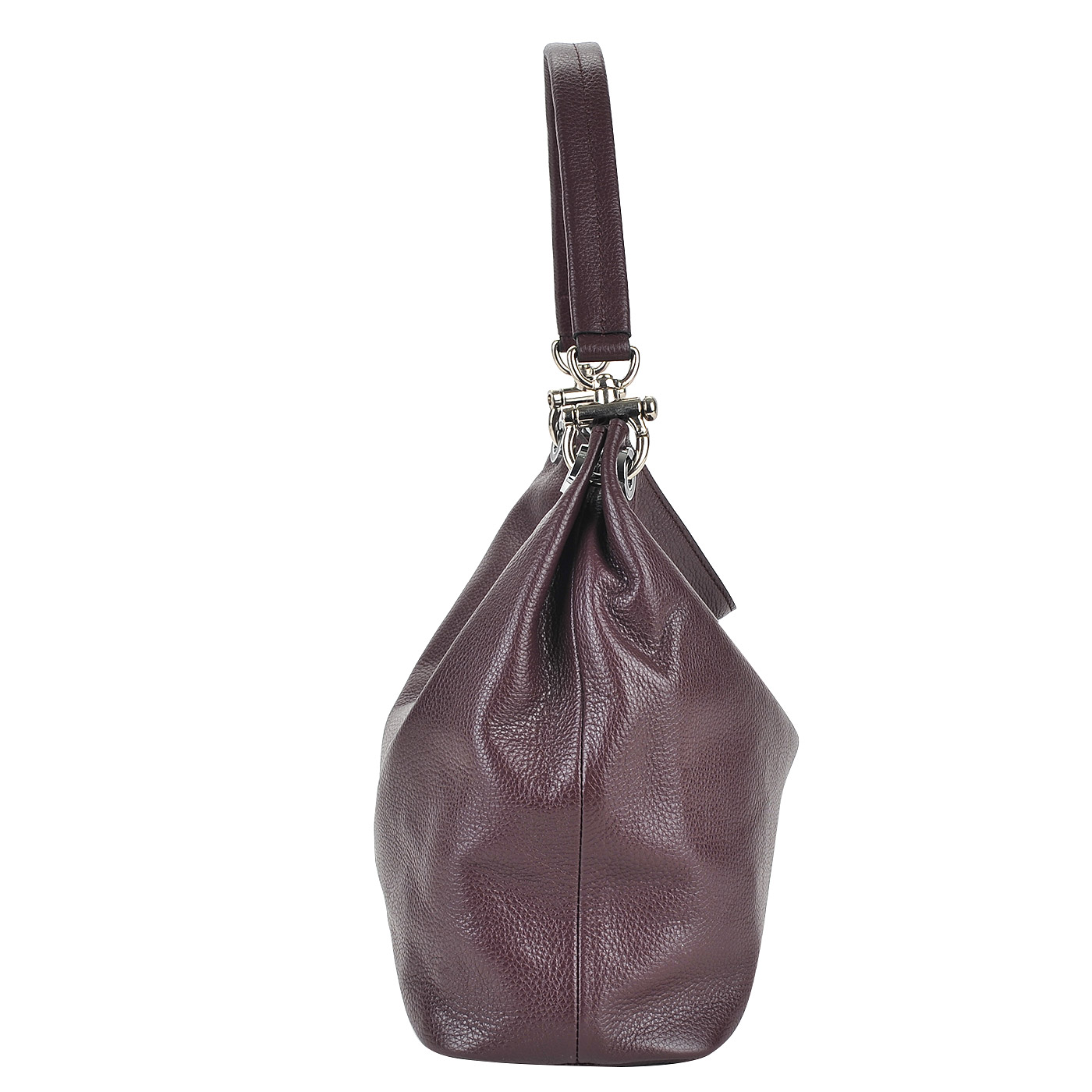 Вместительная женская сумка из мягкой зернистой кожи Chatte 