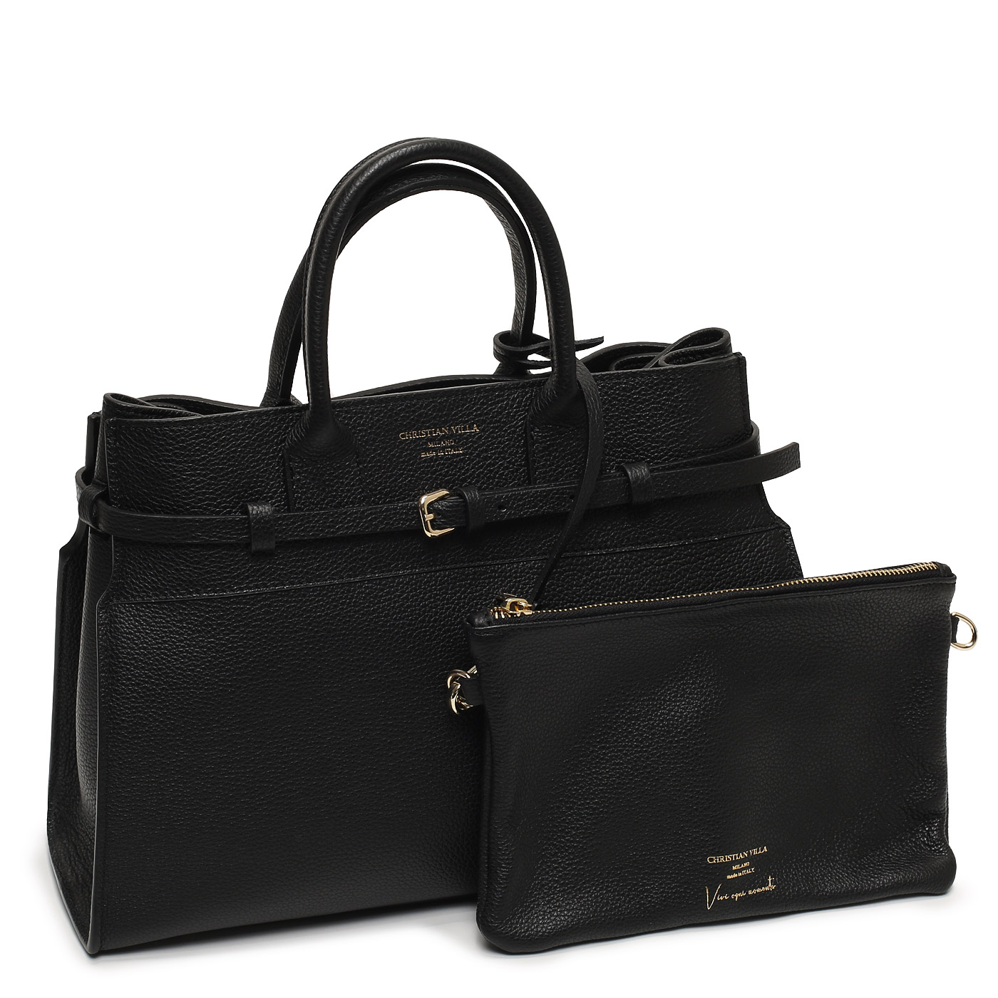 Кожаная сумка Christian Villa Peggy