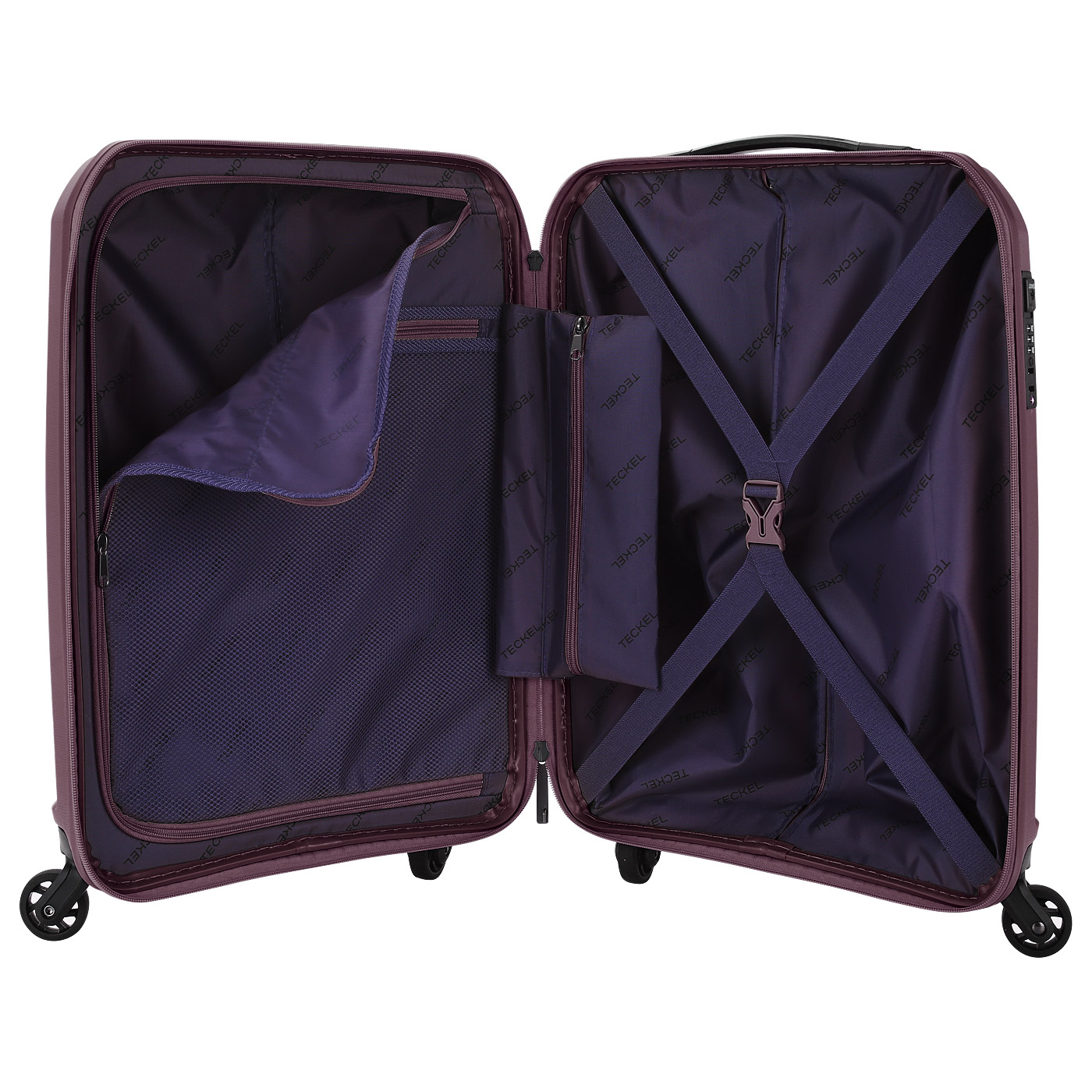 Чемодан маленький S из полипропилена с кодовым замком Teckel Avenue