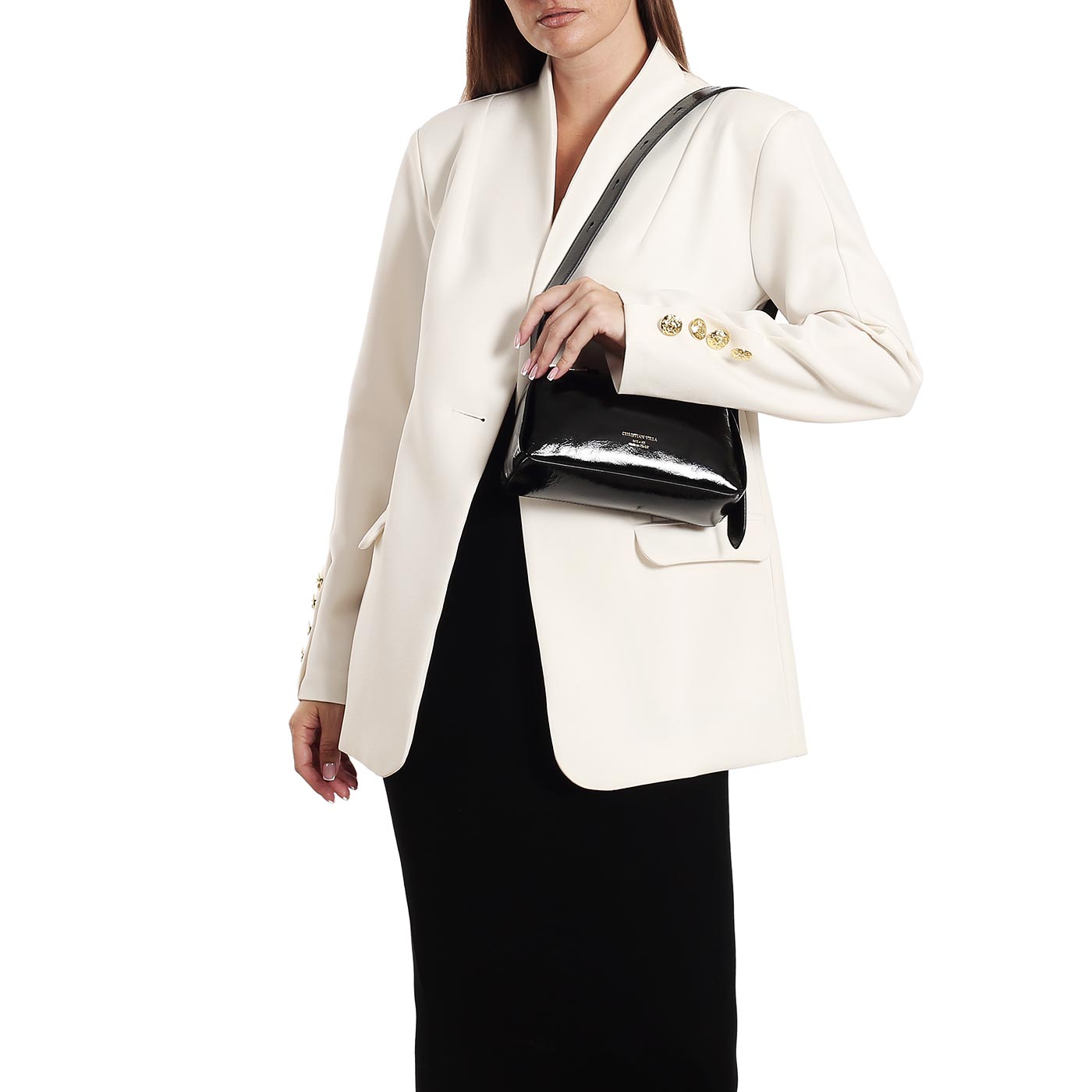 Кожаная сумка Christian Villa Athene Vernice