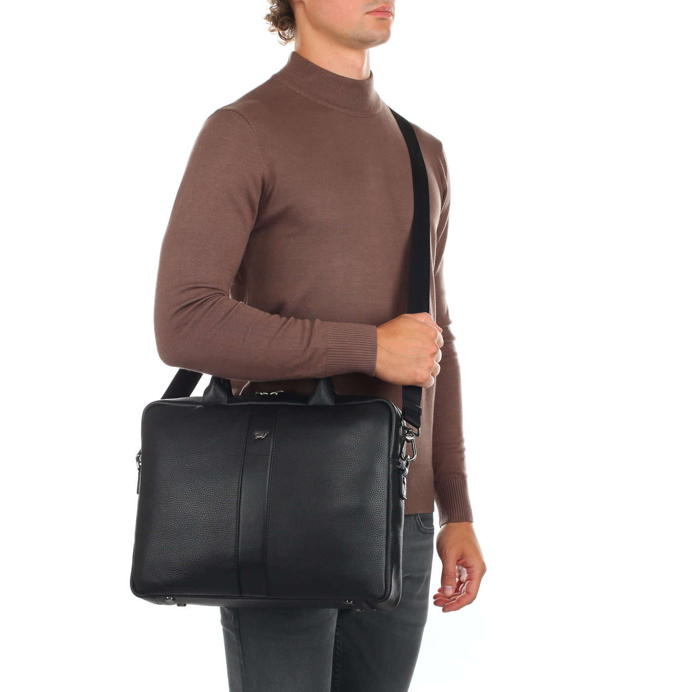 Деловая кожаная сумка Braun Buffel Turin