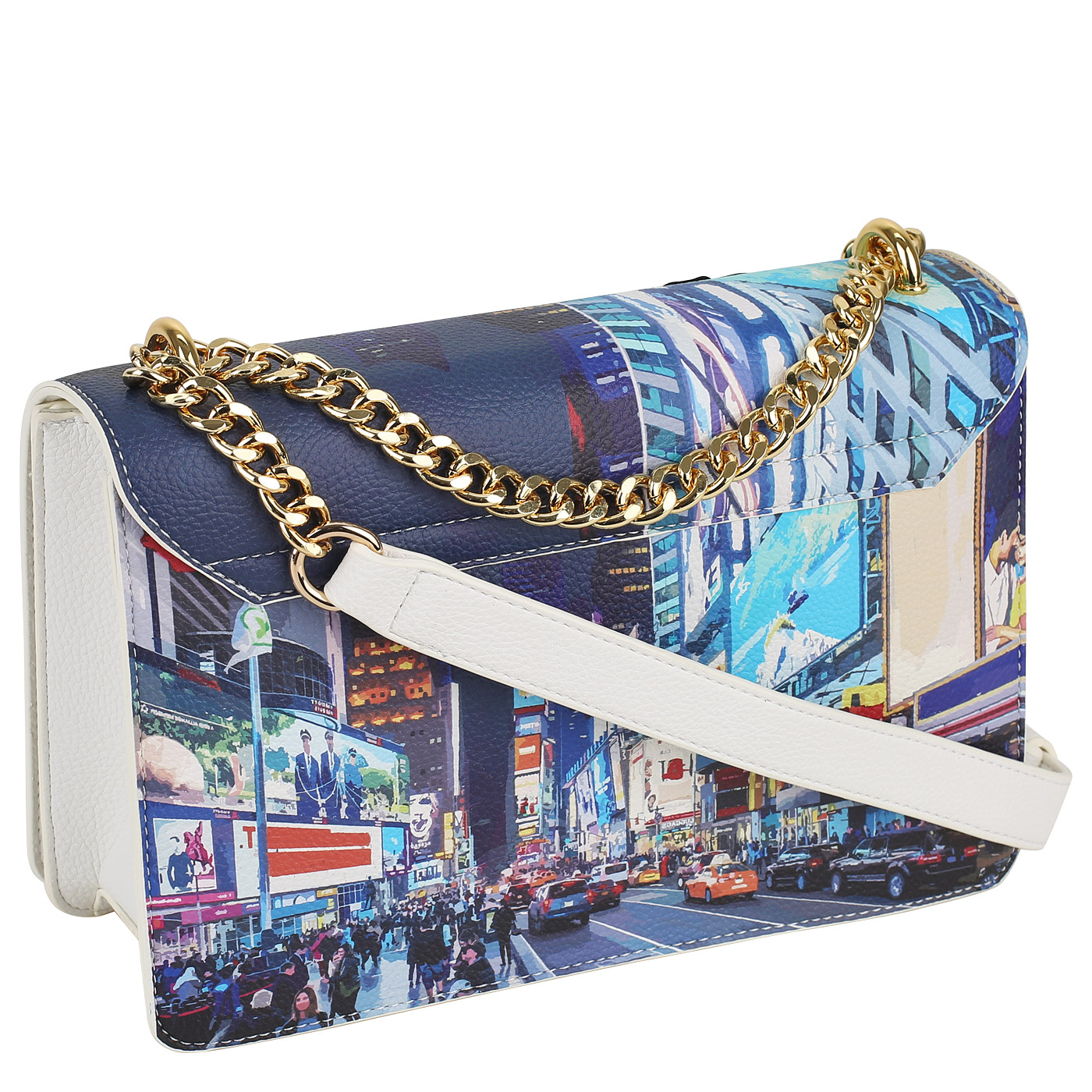 Сумка через плечо с цепочкой Braccialini Cartoline