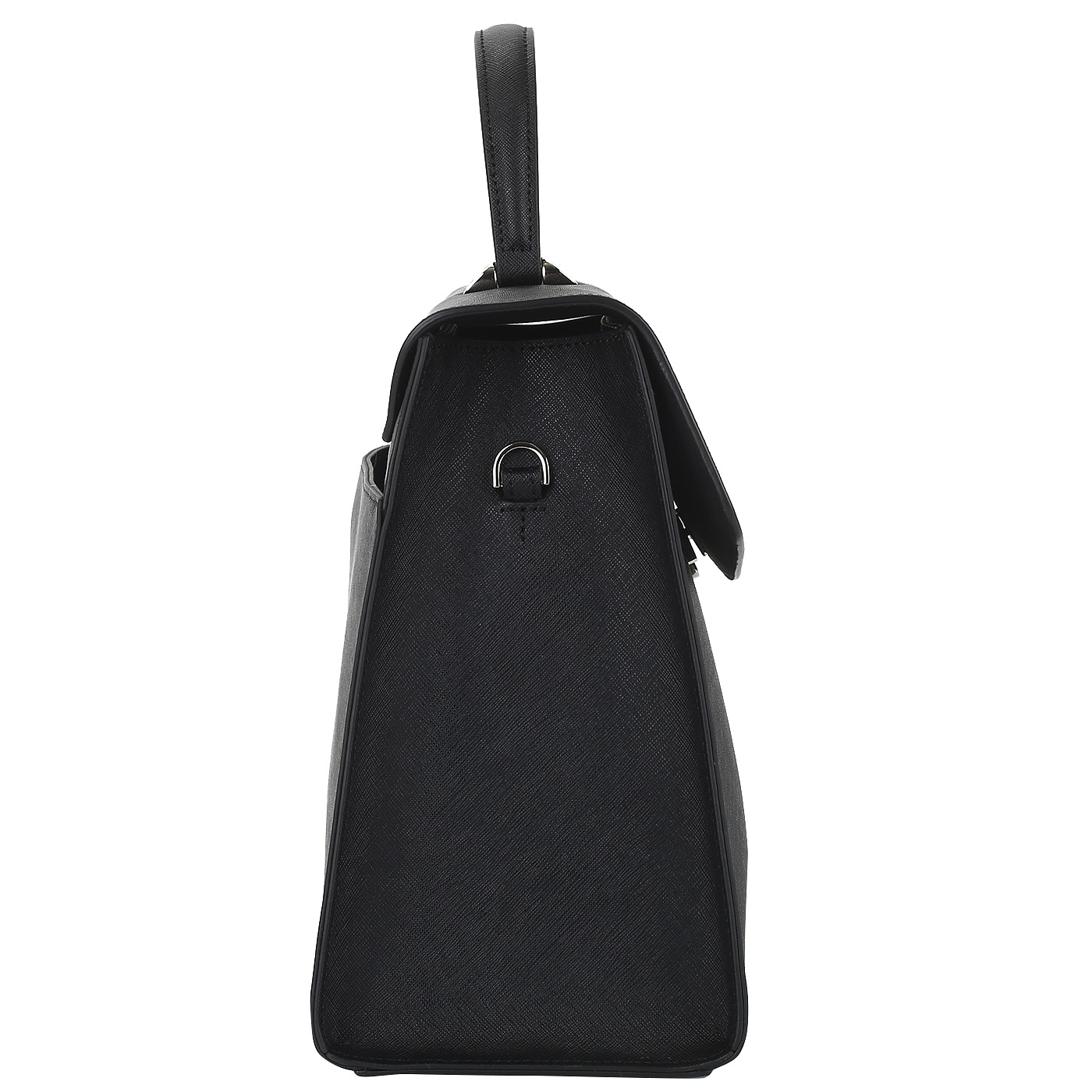 Черная сафьяновая сумка Cromia Perla