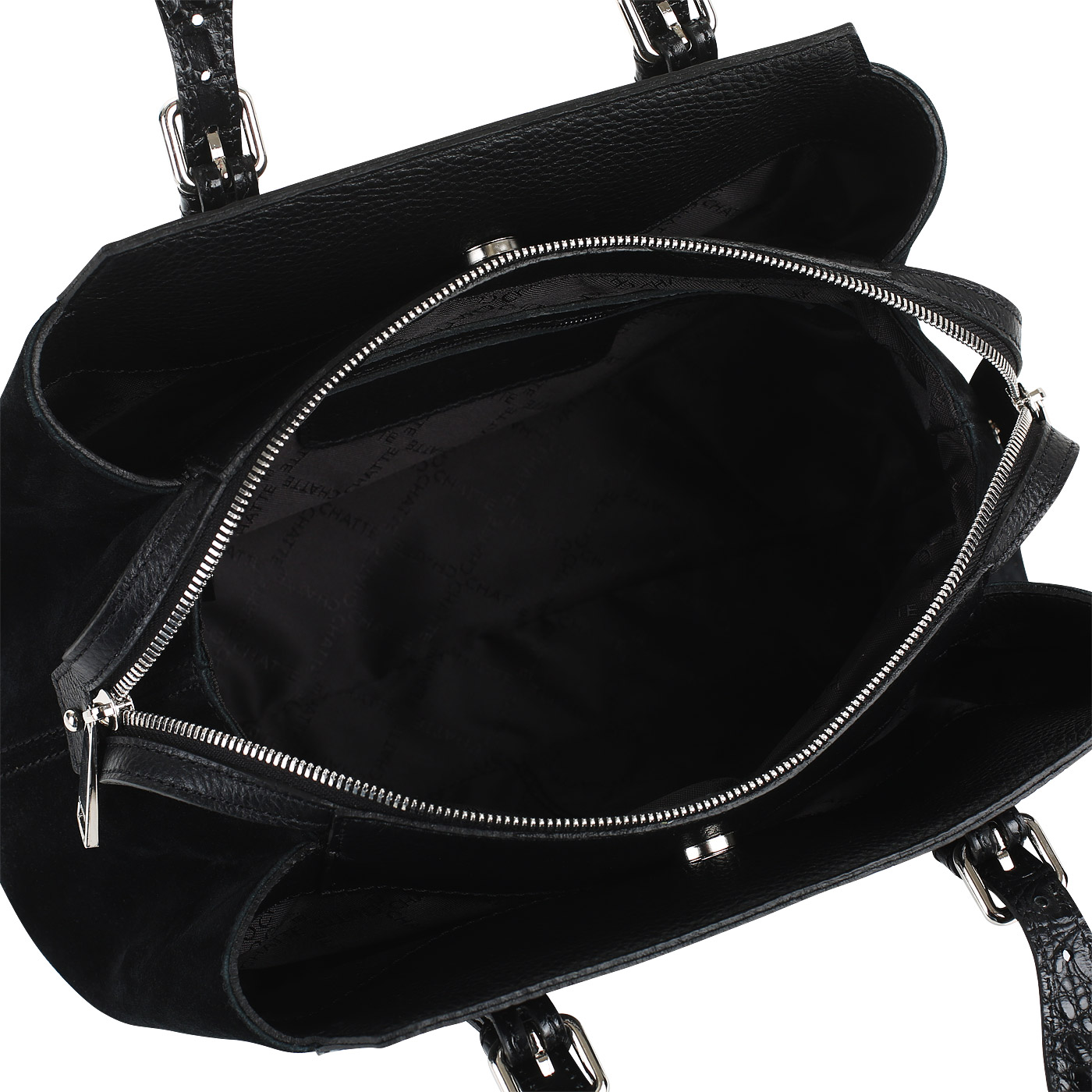 Сумка из кожи и замши Chatte 