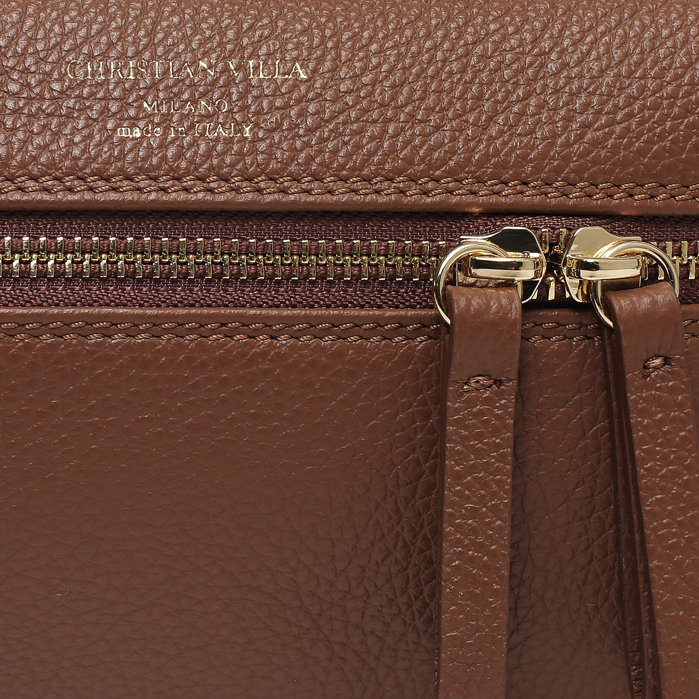 Кожаная сумка Christian Villa Peggy