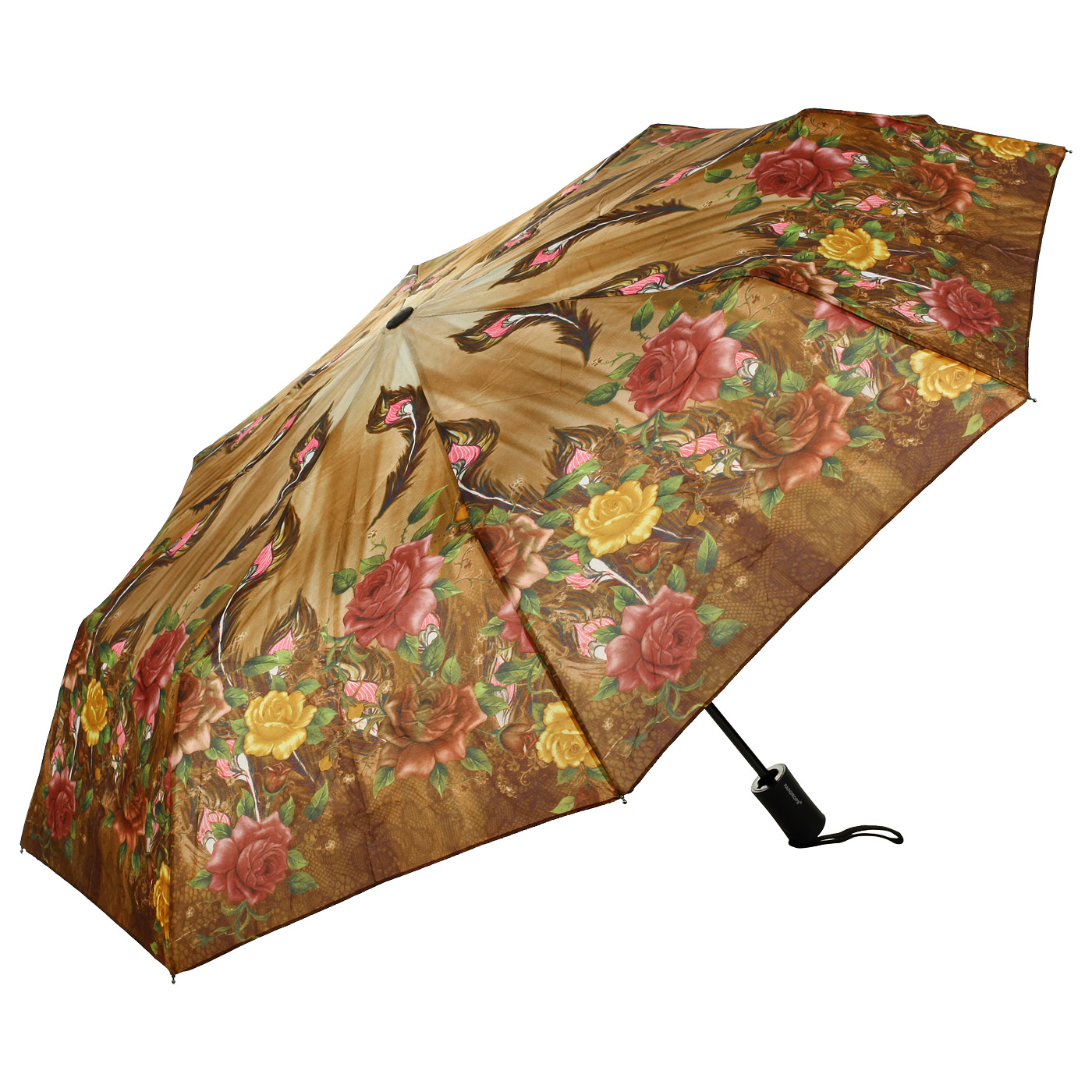 Raindrops Складной зонт с розами