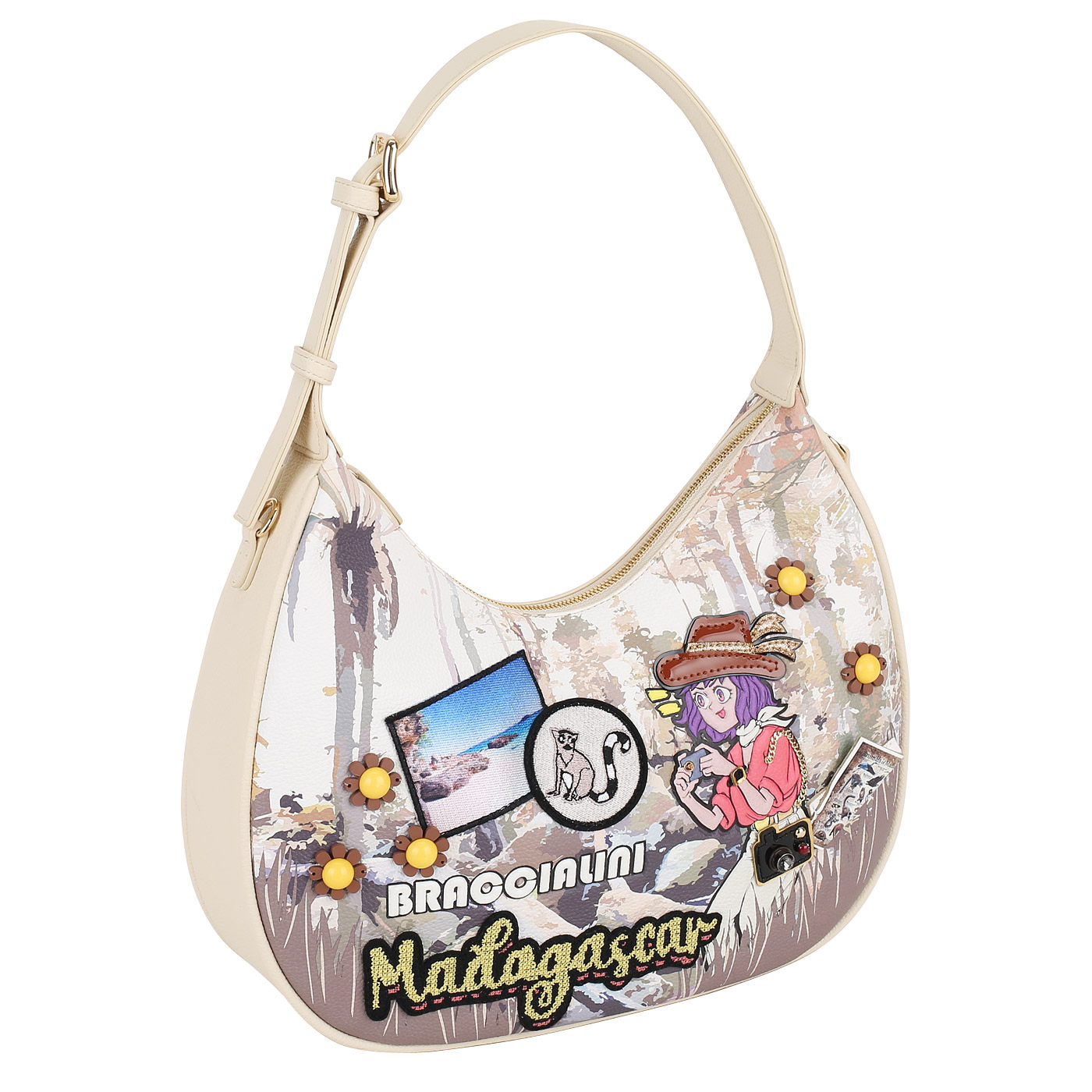 Сумка с регулируемой ручкой Braccialini Cartoline