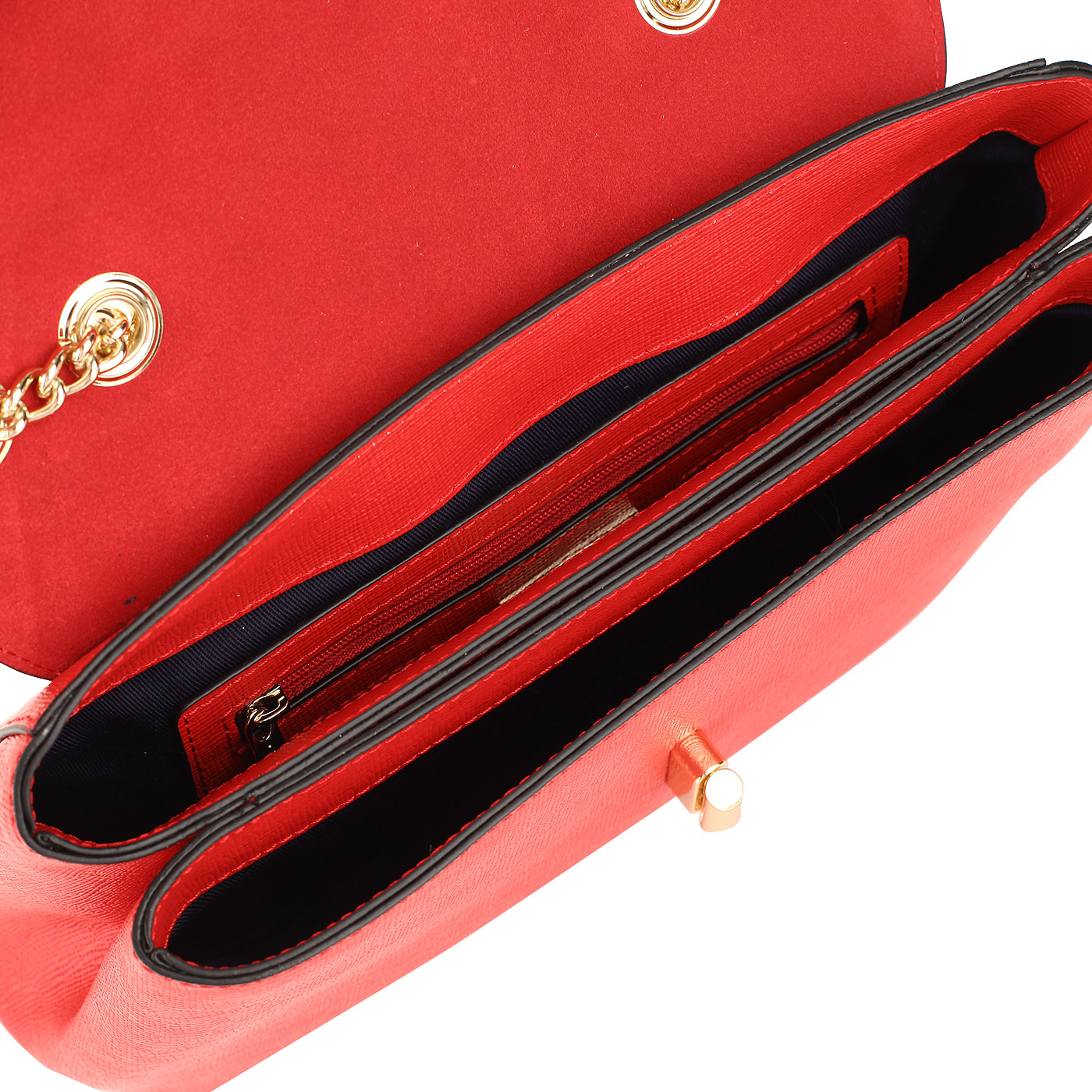 Красная сафьяновая сумочка Cromia Mina